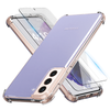iTech Combo: 2 Screenprotectors & 1 Bumper Hoes voor Samsung Galaxy S21 Plus – 3-in-1 Bescherming