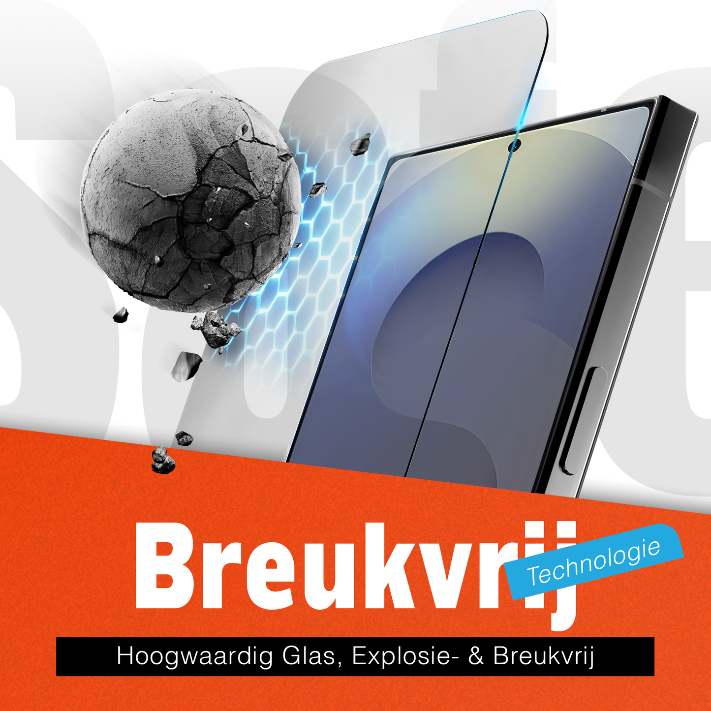 My Case Combo: Transparante Hoes met 2 Screenprotectors voor Samsung Galaxy S25 Ultra – Extra Veiligheid