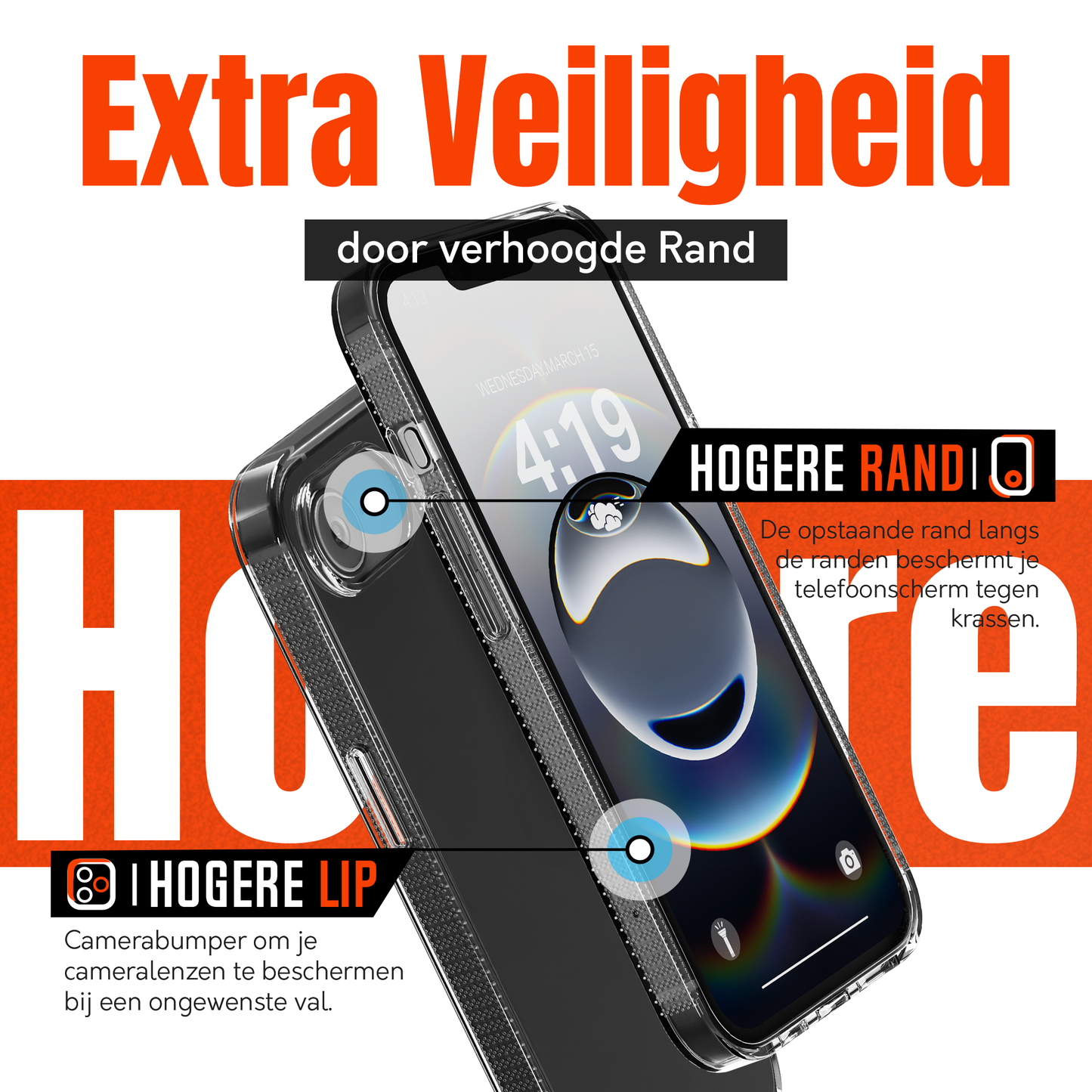 My Case Combo: Transparante Hoes met 2 Screenprotectors voor iPhone 16e – Extra Veiligheid