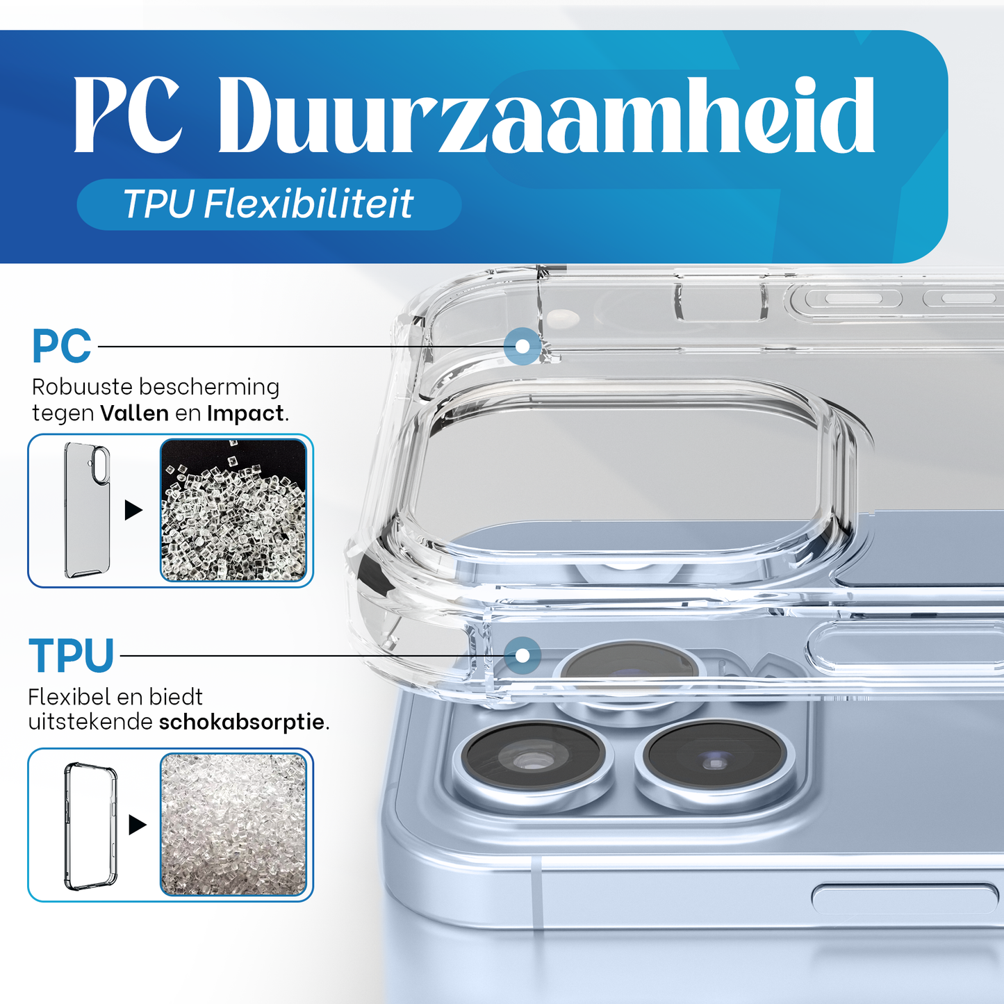 iTech Bumper Hoesje voor iPhone 13 Pro Max – Slank, Schokbestendig & Beschermend