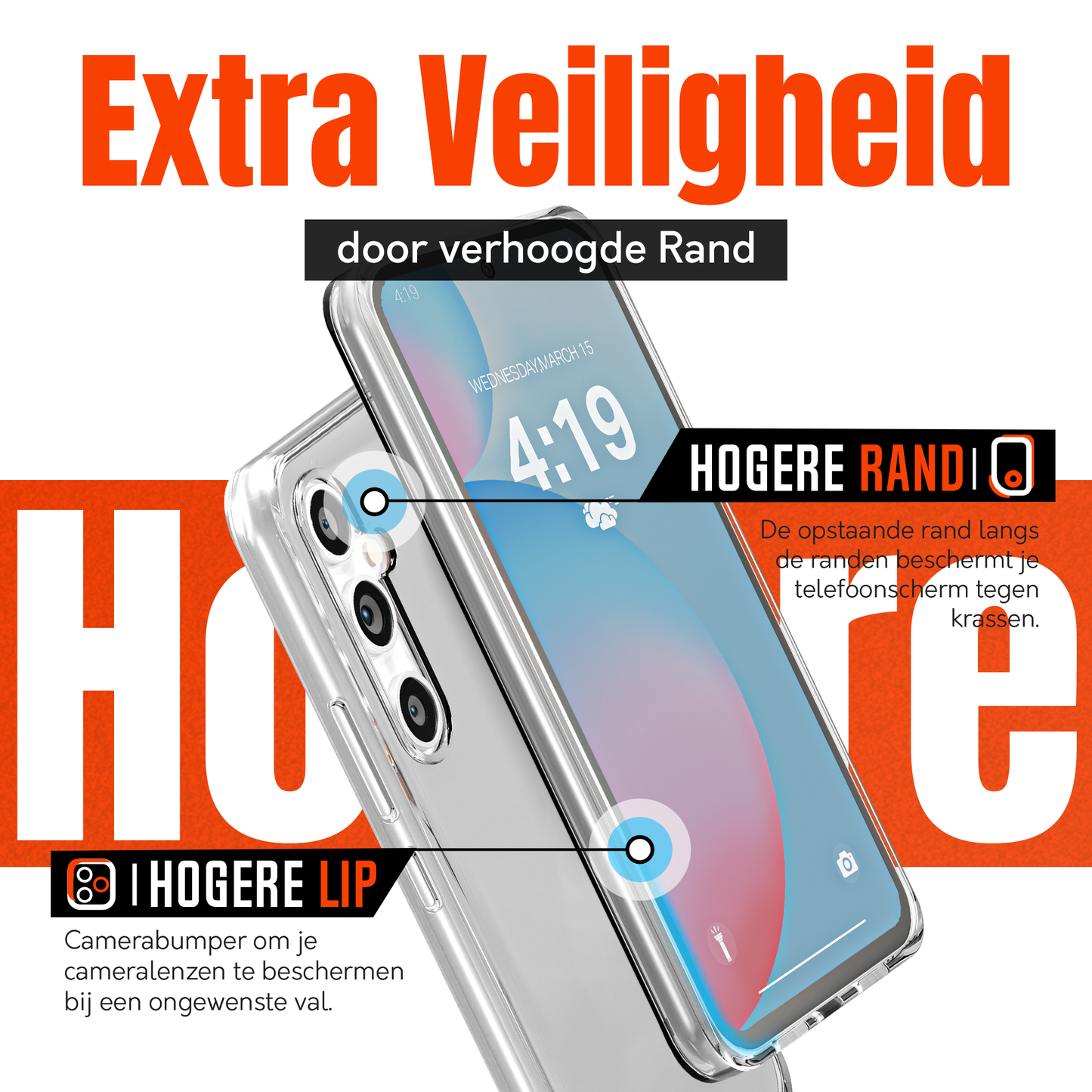 My Case Combo: Transparante Hoes met 2 Screenprotectors voor Samsung Galaxy S24 FE – Extra Veiligheid