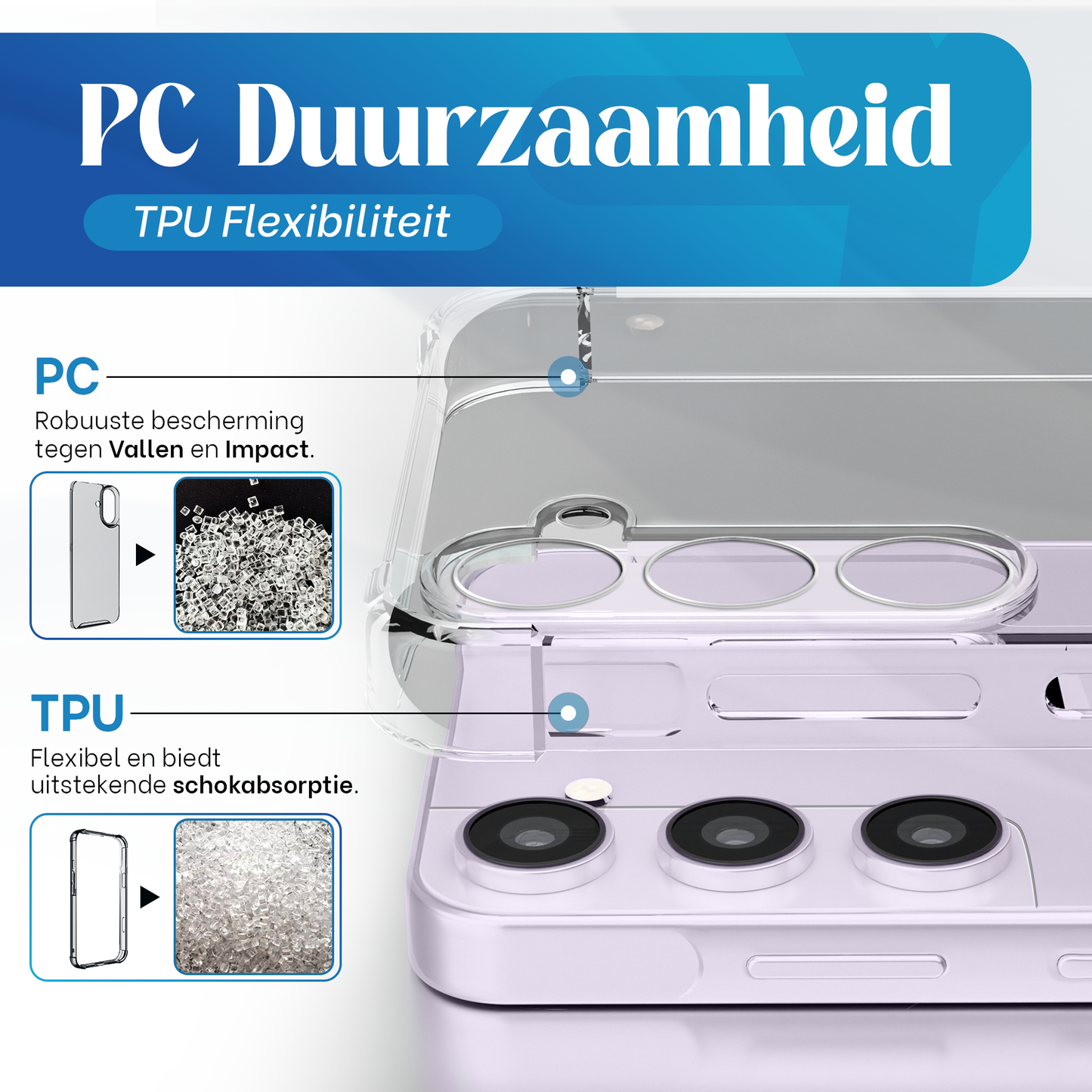 iTech Bumper Hoesje voor Samsung Galaxy S21 FE – Slank, Schokbestendig & Beschermend