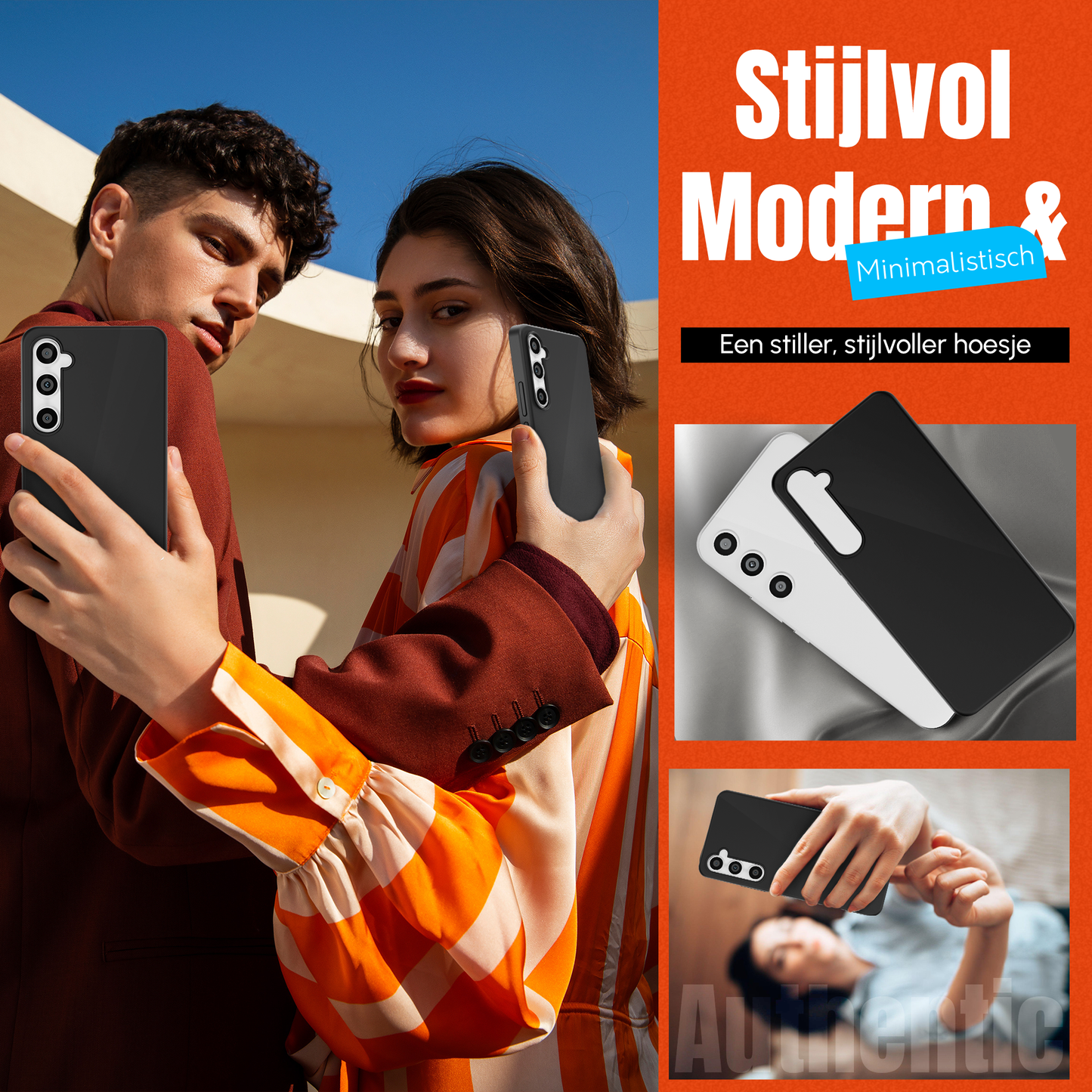 My Case Zwarte Siliconen Hoes voor Samsung Galaxy S24 FE – Slank Maar Beschermend