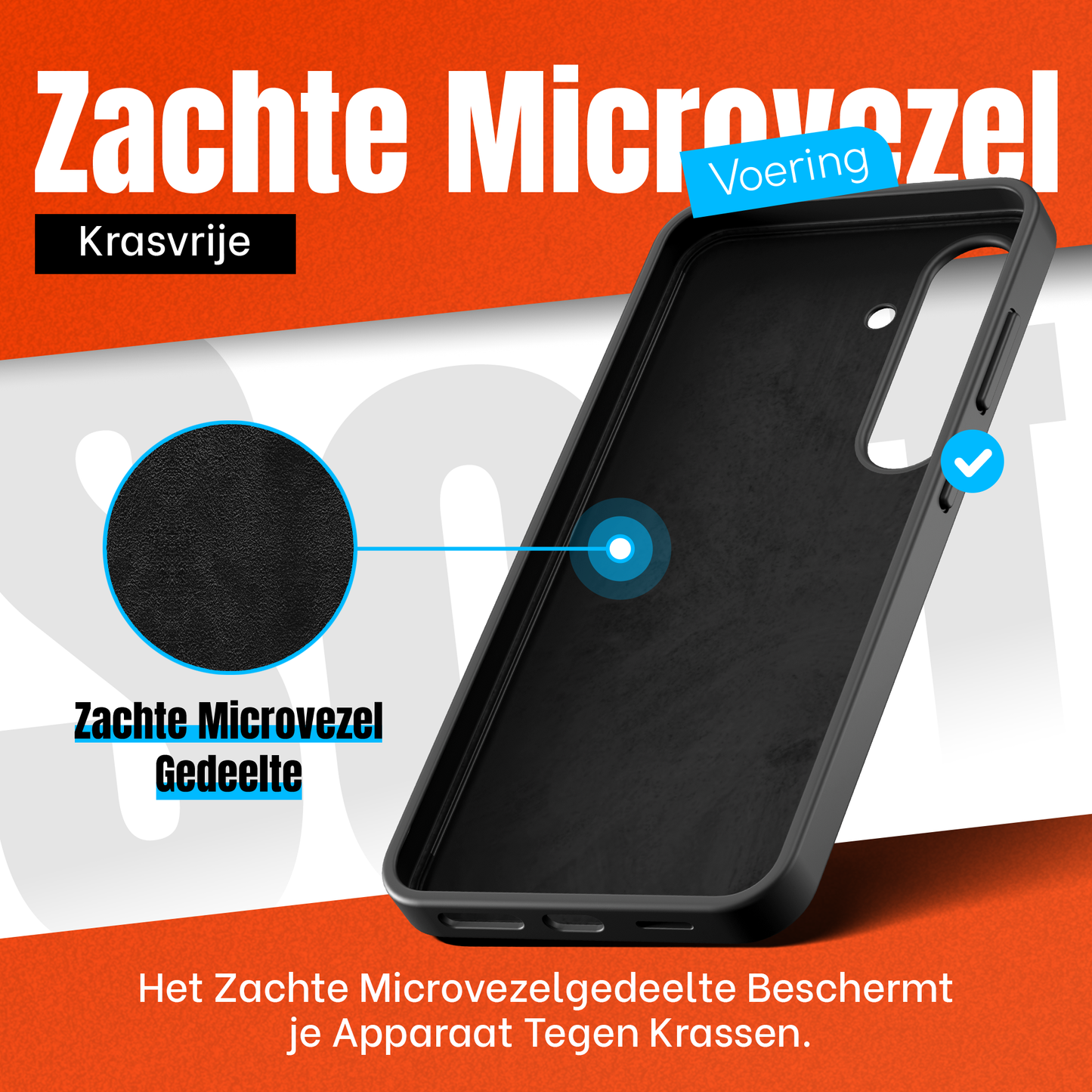 Samsung S25 Plus Hoesje Zwart + 2x Screenprotector – Anti-Shock Beschermset