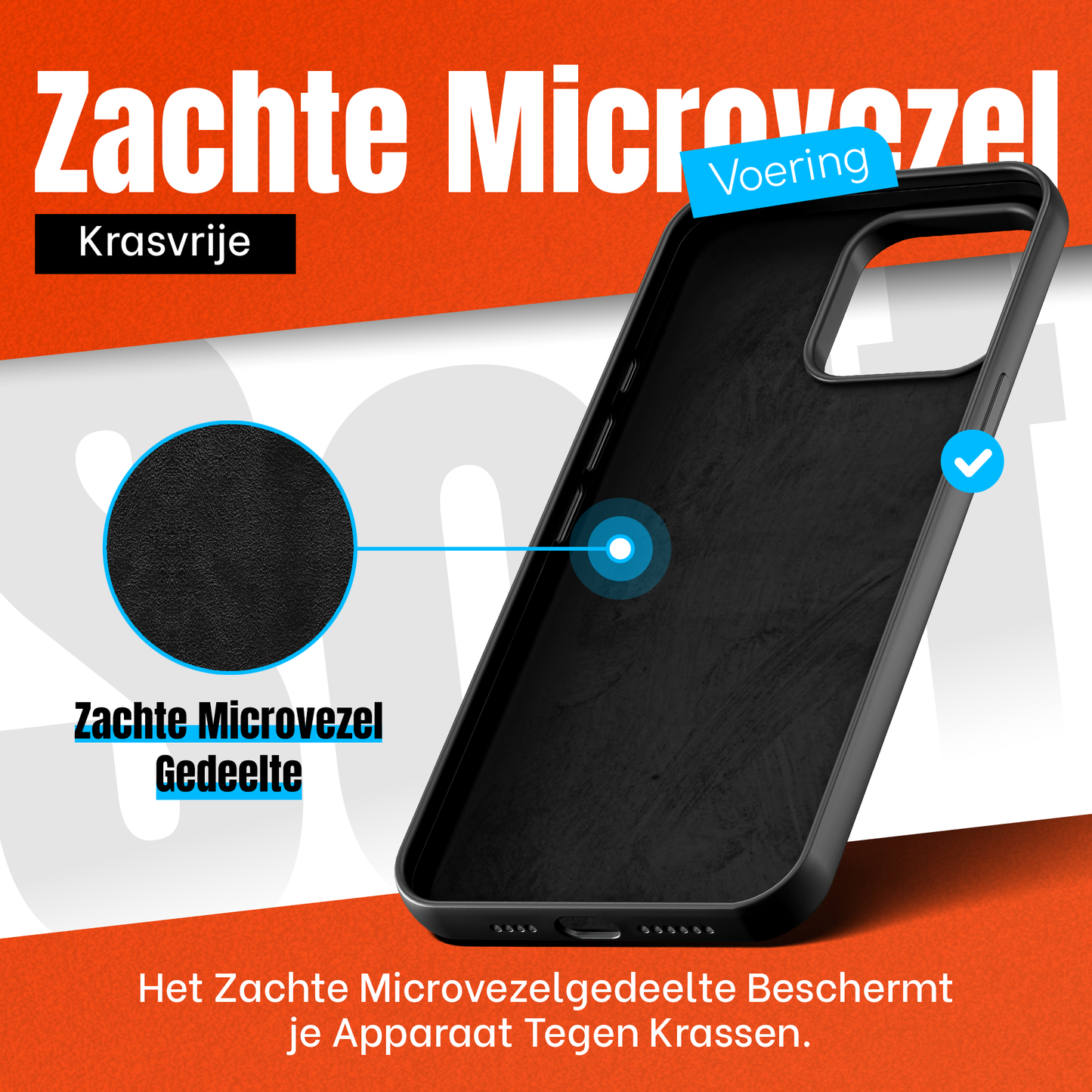My Case Combo: Zwarte Siliconen Hoes met 2 Screenprotectors voor iPhone 13 Pro Max – Extra Veiligheid