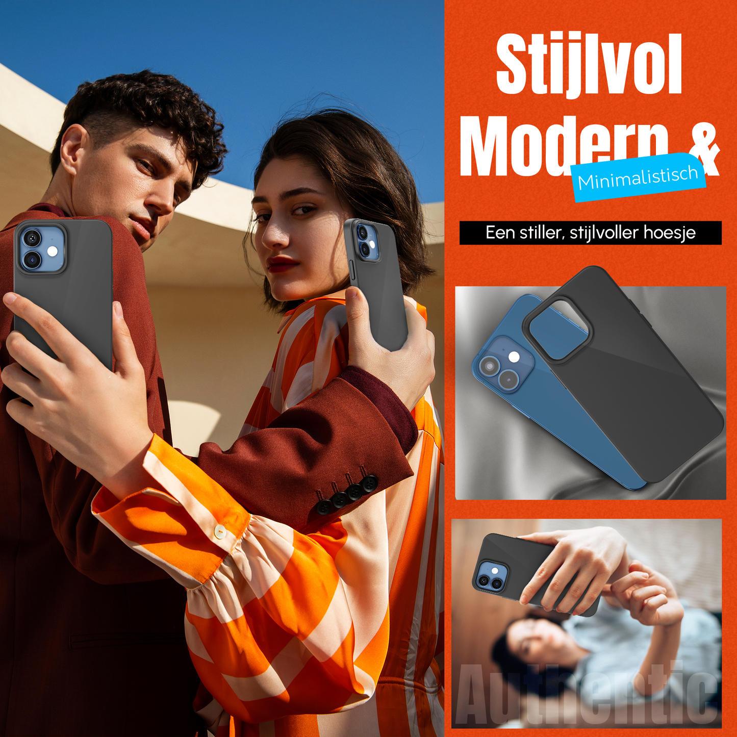 My Case Zwarte Siliconen Hoes voor iPhone 12 mini – Slank Maar Beschermend