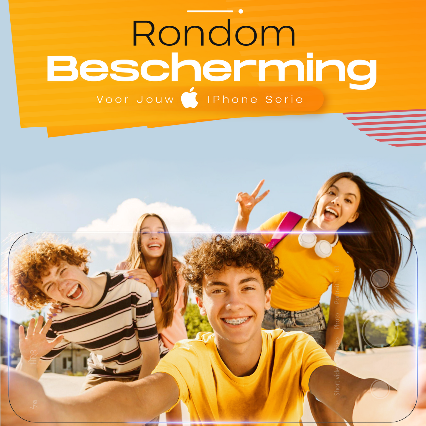 Solutionss4 Screenprotector voor iPhone 12 mini – Case Vriendelijk