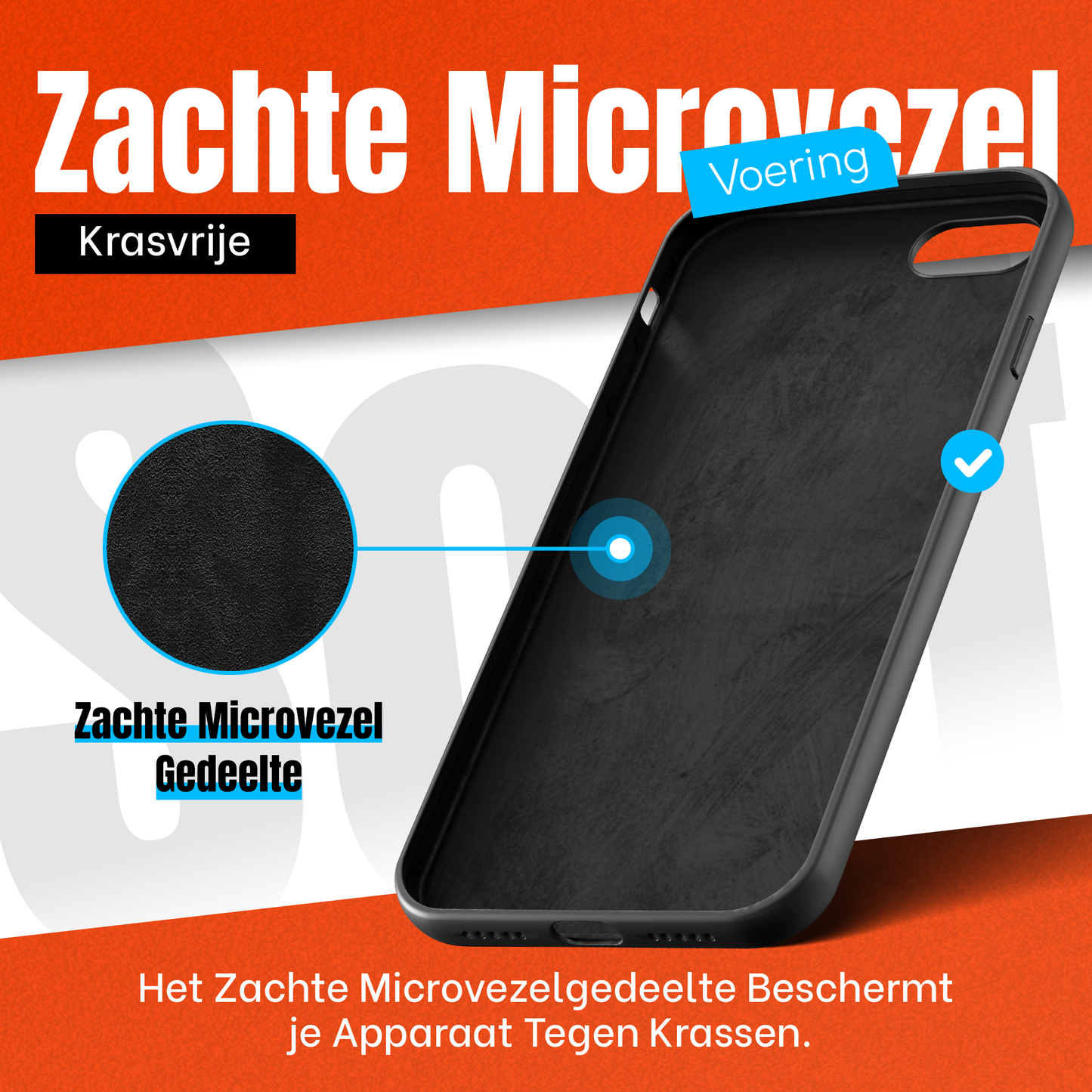 My Case Combo: Zwarte Siliconen Hoes met 2 Screenprotectors voor iPhone 16e – Extra Veiligheid