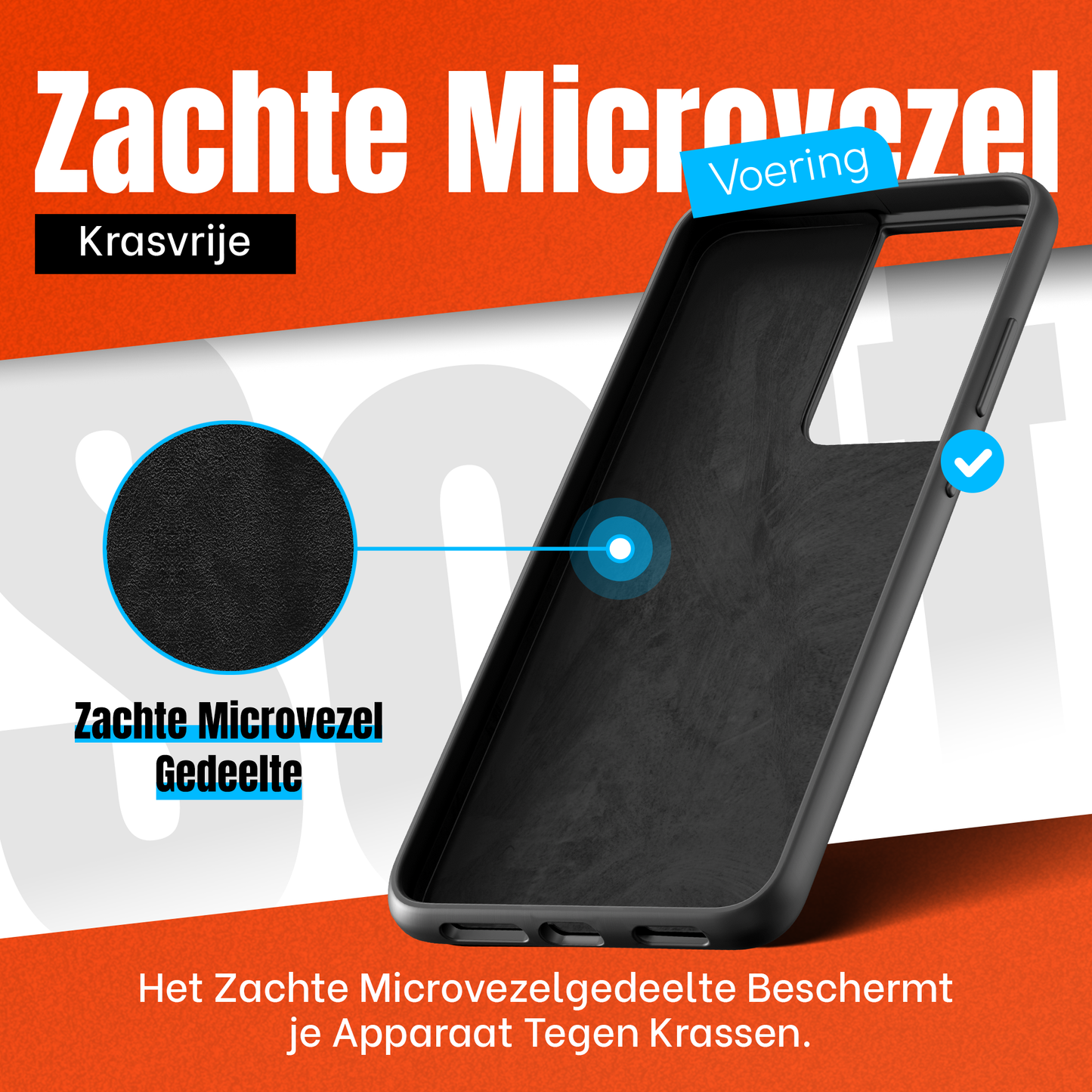 My Case Combo: Zwarte Siliconen Hoes met 2 Screenprotectors voor Samsung Galaxy S21 Ultra – Extra Veiligheid
