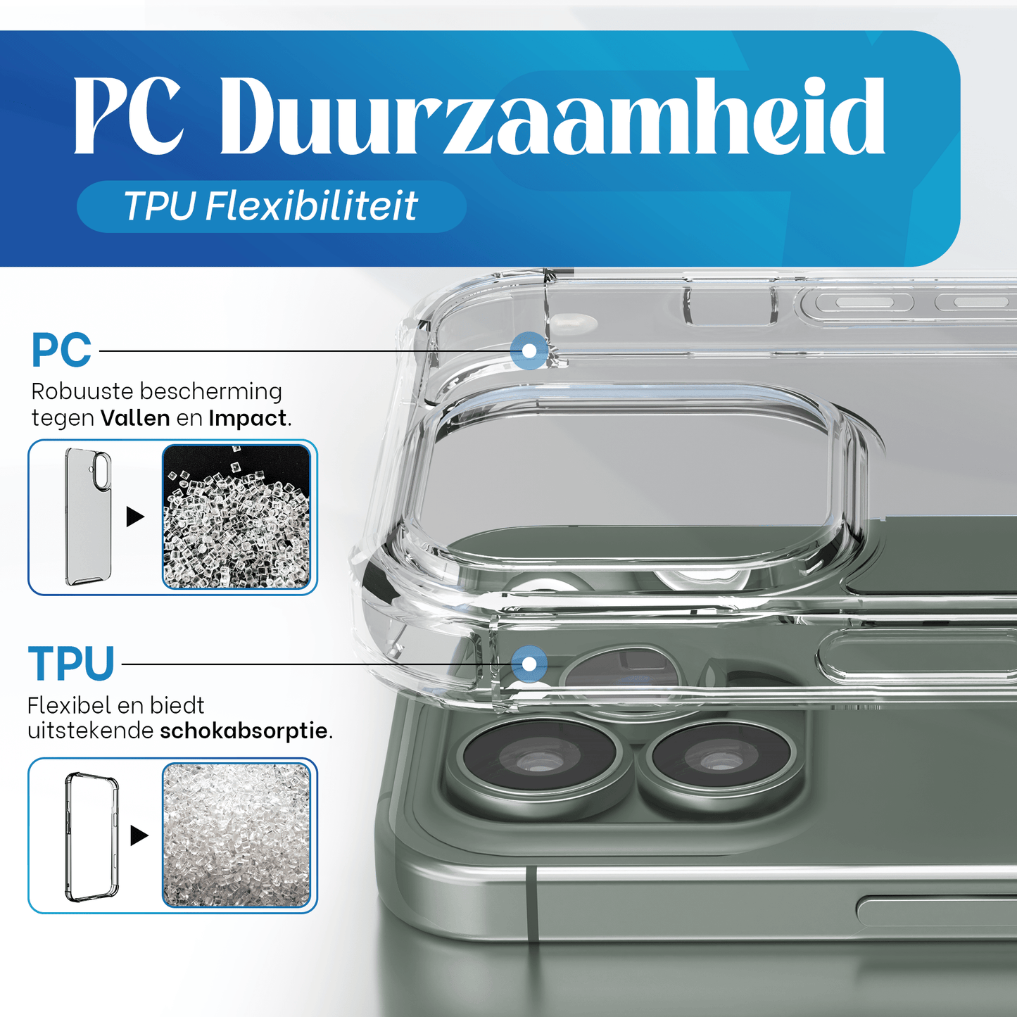 iTech Bumper Hoesje voor iPhone 11 Pro – Slank, Schokbestendig & Beschermend - mijnhoesjesiTech Bumper Hoesje voor iPhone 11 Pro – Slank, Schokbestendig & Beschermend