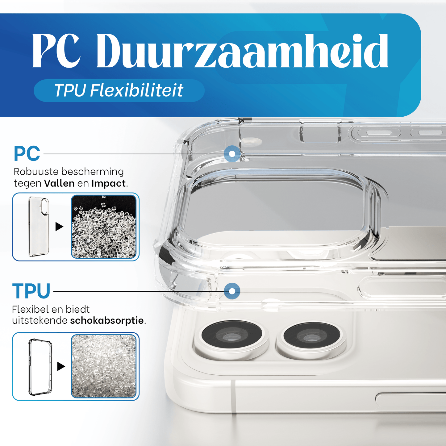 iTech Bumper Hoesje voor iPhone 12/12 Pro – Slank, Schokbestendig & Beschermend - mijnhoesjesiTech Bumper Hoesje voor iPhone 12/12 Pro – Slank, Schokbestendig & Beschermend