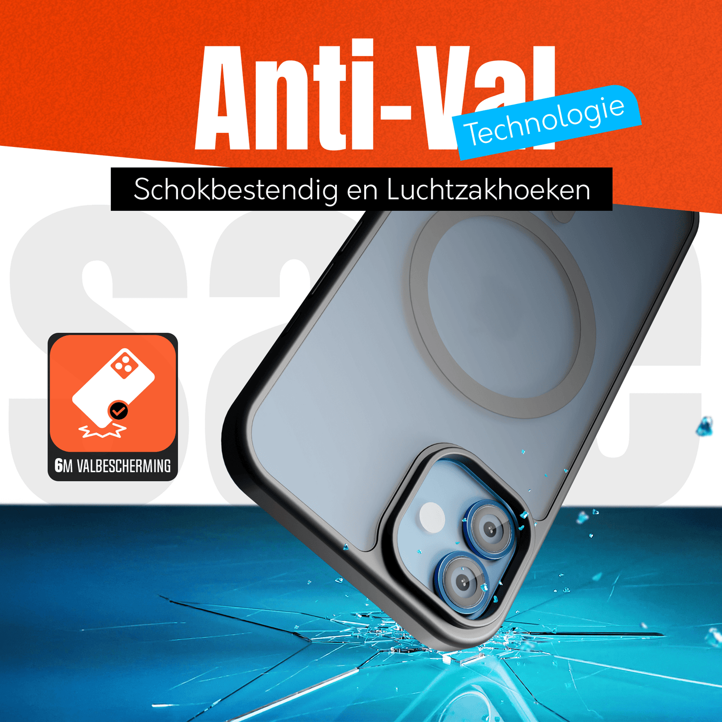 My Case Zwart Hoesje geschikt voor iPhone 12/12 Pro MagSafe – Slank, Sterk & MagSafe - Klaar - mijnhoesjesMy Case Zwart Hoesje geschikt voor iPhone 12/12 Pro MagSafe – Slank, Sterk & MagSafe - Klaar