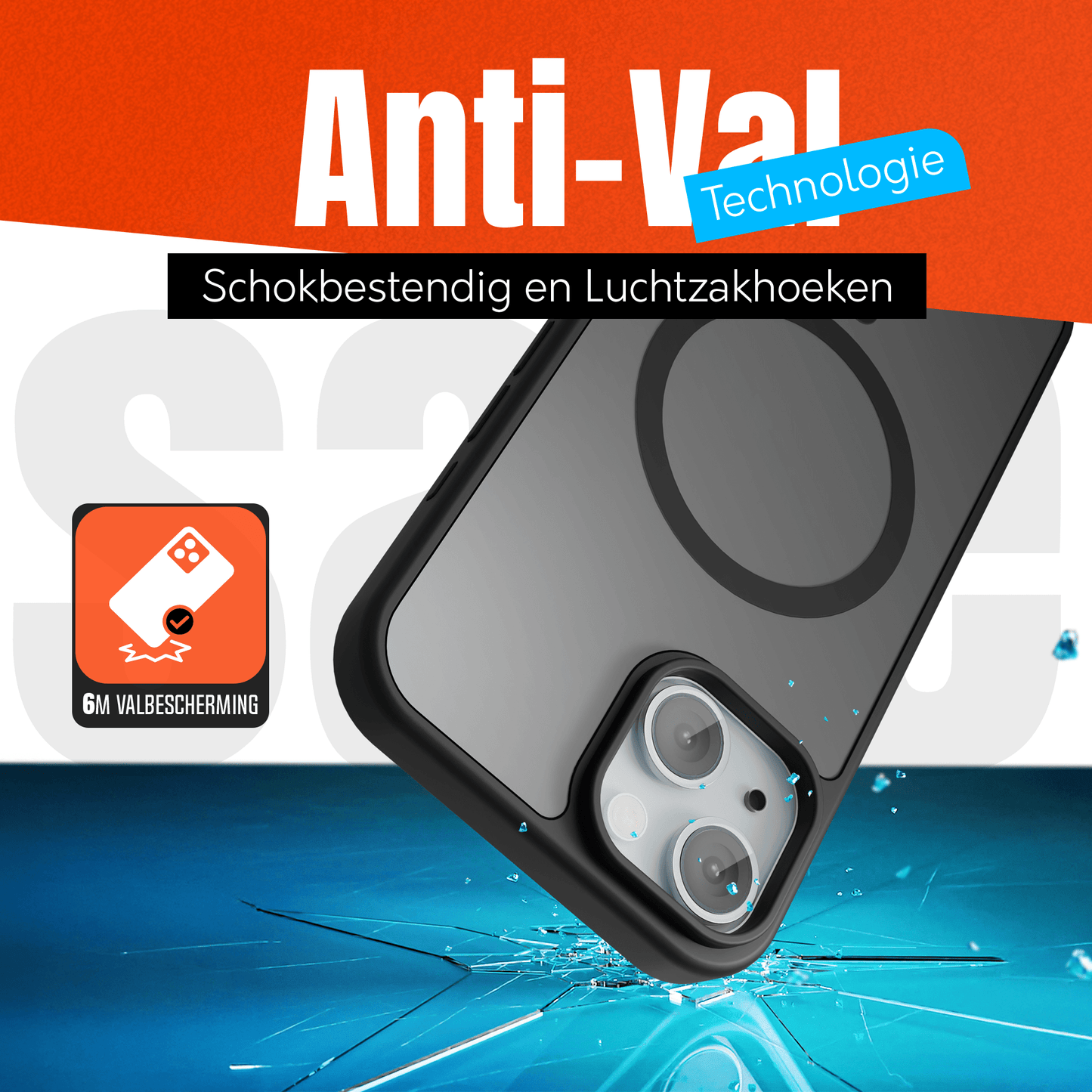 My Case Zwart MagSafe Hoesje geschikt voor iPhone 15 – Slank, Sterk & MagSafe - Klaar - mijnhoesjesMy Case Zwart MagSafe Hoesje geschikt voor iPhone 15 – Slank, Sterk & MagSafe - Klaar