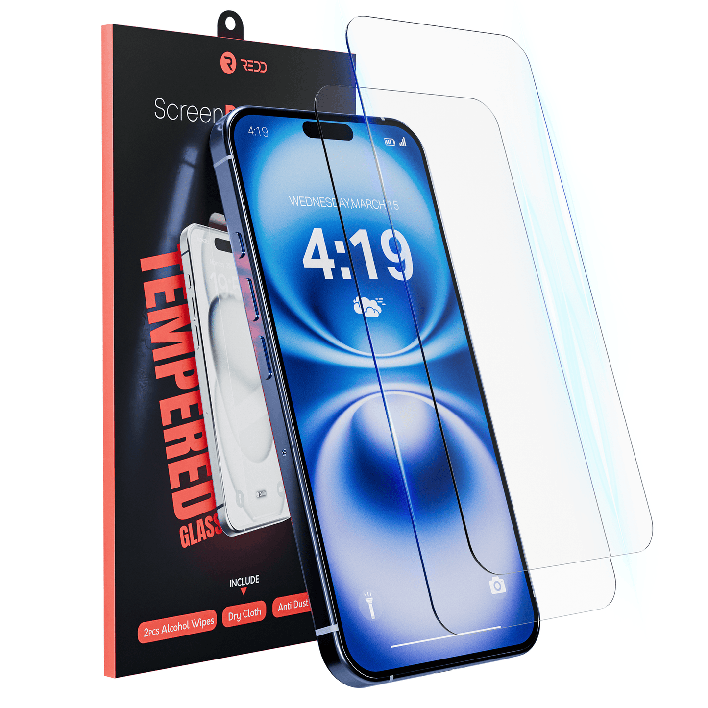 Redd Screenprotector voor iPhone 16 - mijnhoesjesRedd Screenprotector voor iPhone 16