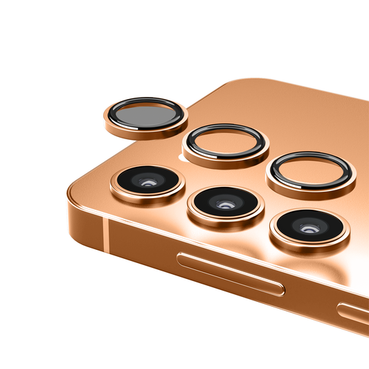 Camera Lens Protector for Samsung Galaxy S24 - Sandstone Orange