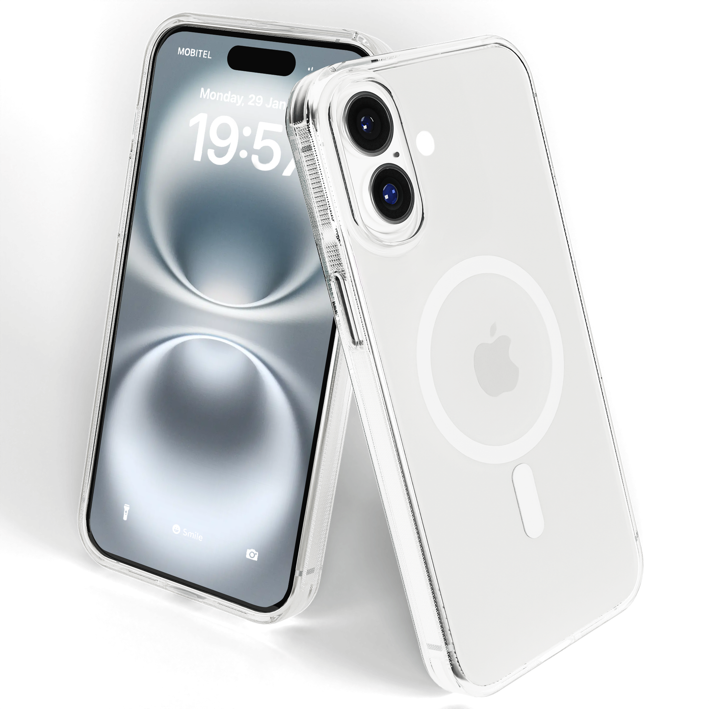 My Case Transparant MagSafe Hoesje voor iPhone 16 plus – Slank, Sterk & MagSafe-Klaar