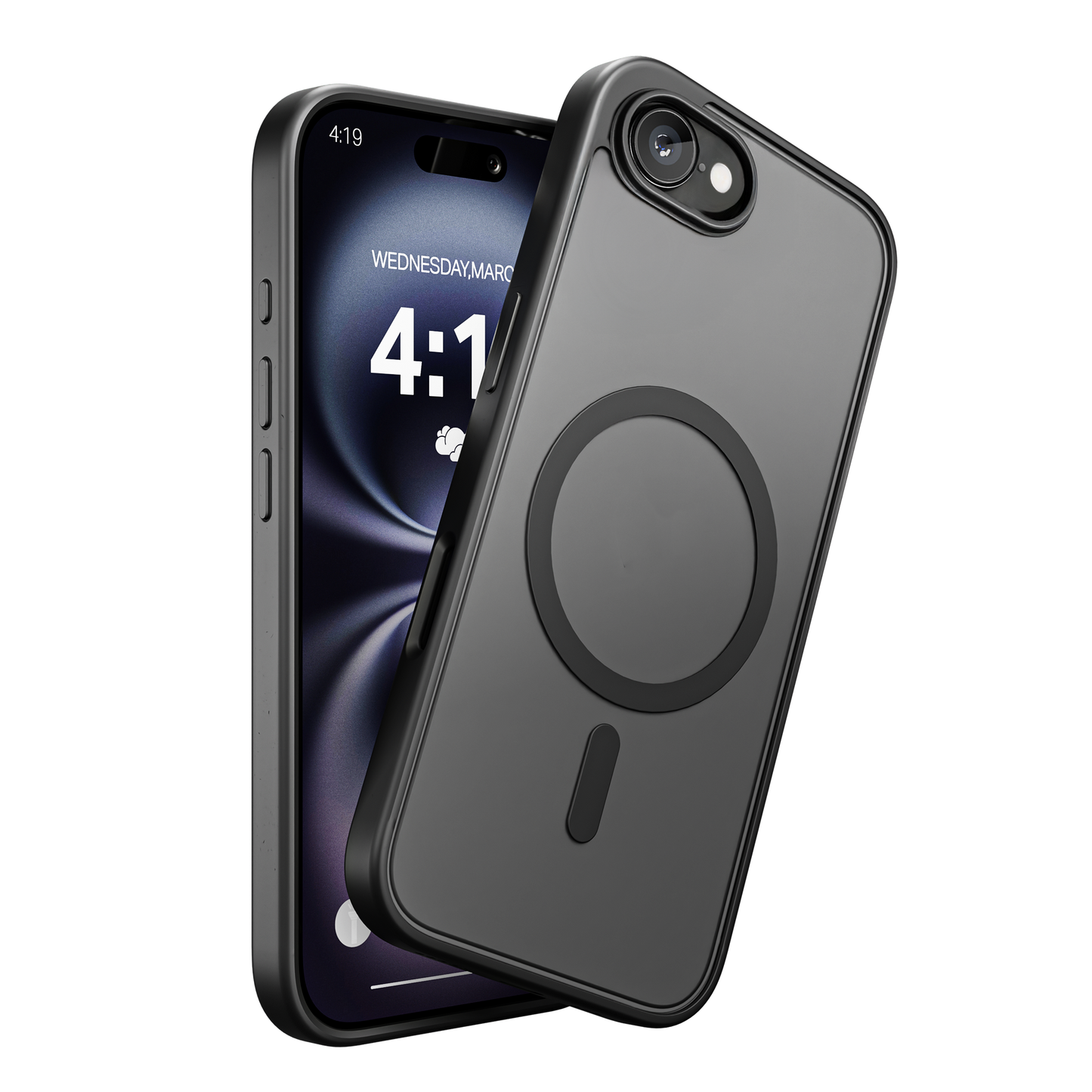My Case Zwart MagSafe Hoesje voor iPhone 16E – Slank & Sterk Telefoonhoesje