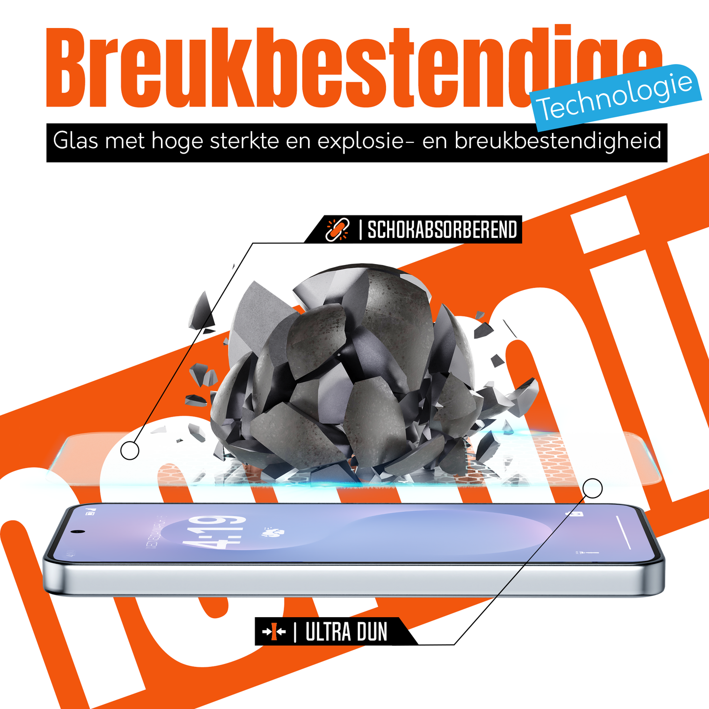Samsung S25 Edge Screenprotector – 2x Tempered Glass Beschermglas
