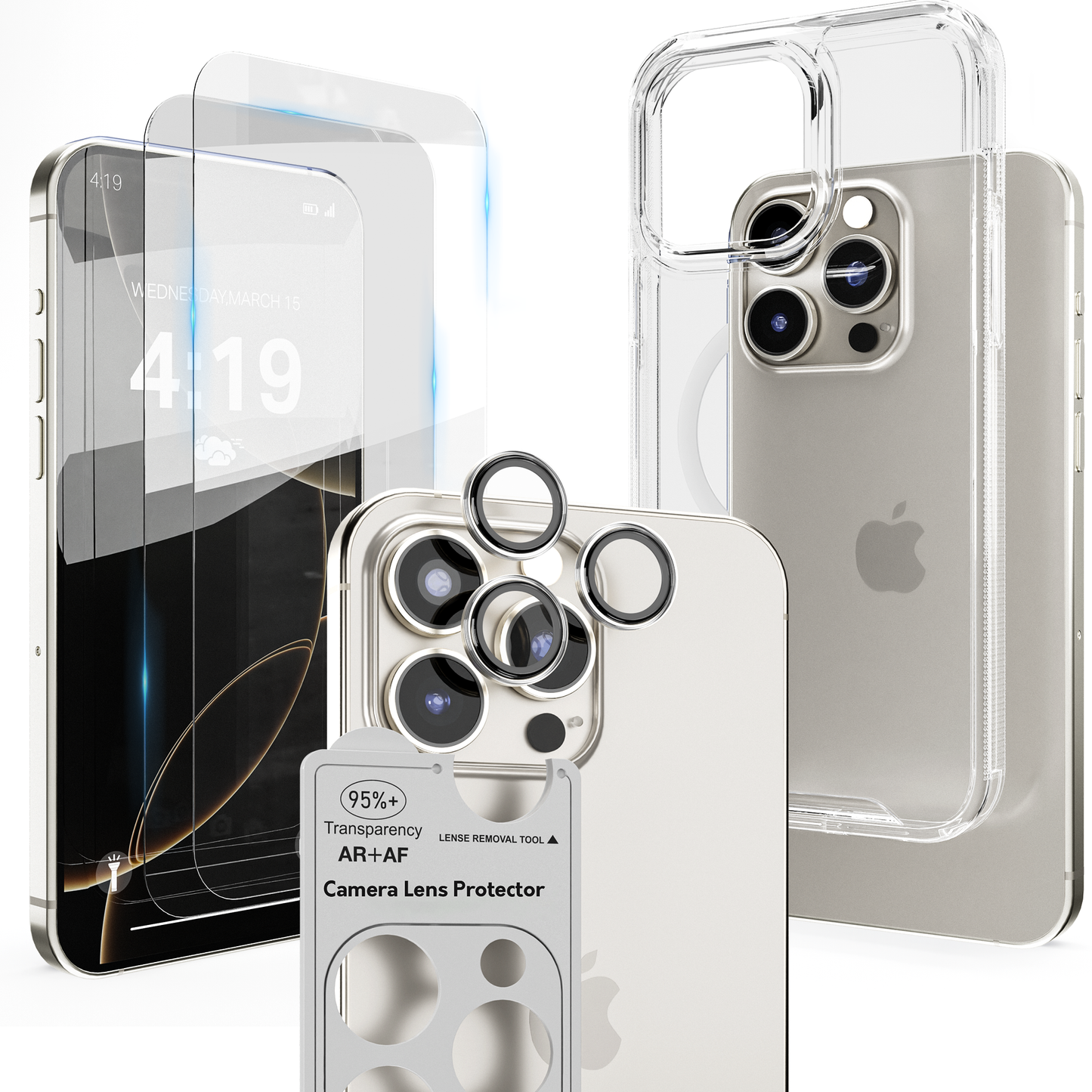 iTech COMBO voor iPhone 16 Pro Max – Complete 4-in-1 Bescherming