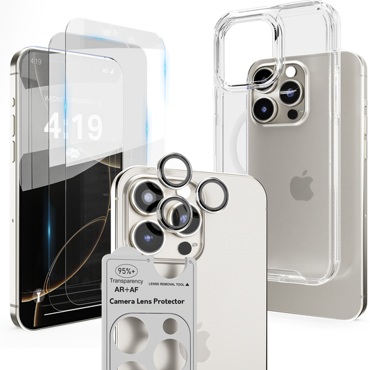 iTech COMBO voor iPhone 16 Pro Max – Complete 4-in-1 Bescherming