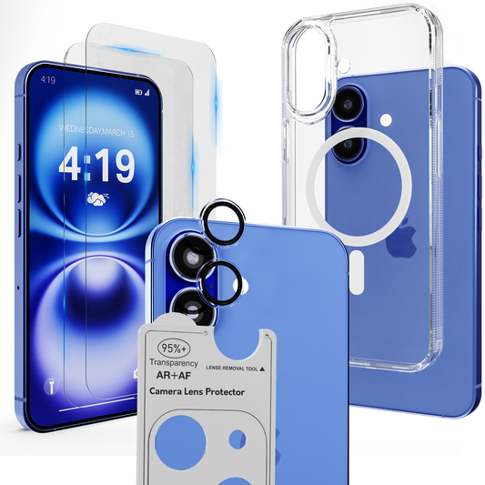 iTech COMBO voor iPhone 16 Plus – Complete 4-in-1 Bescherming