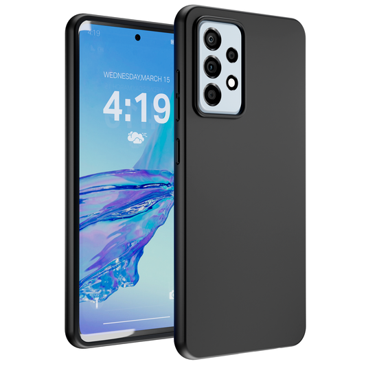 My Case Zwarte Siliconen Hoes voor Samsung Galaxy A53 – Slank Maar Beschermend