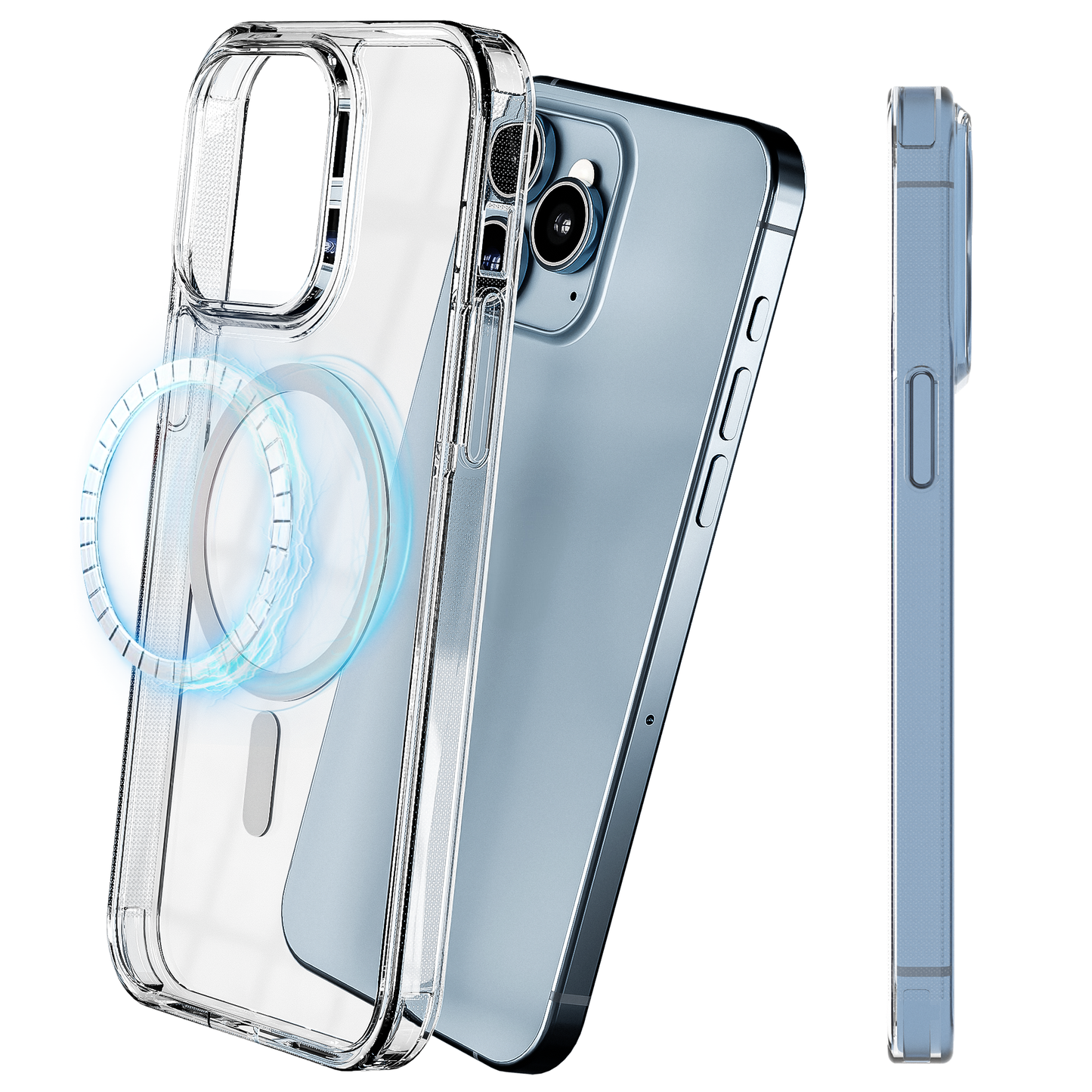 My Case Transparant MagSafe Hoesje voor iPhone 13 Pro Max – Slank, Sterk & MagSafe-Klaar