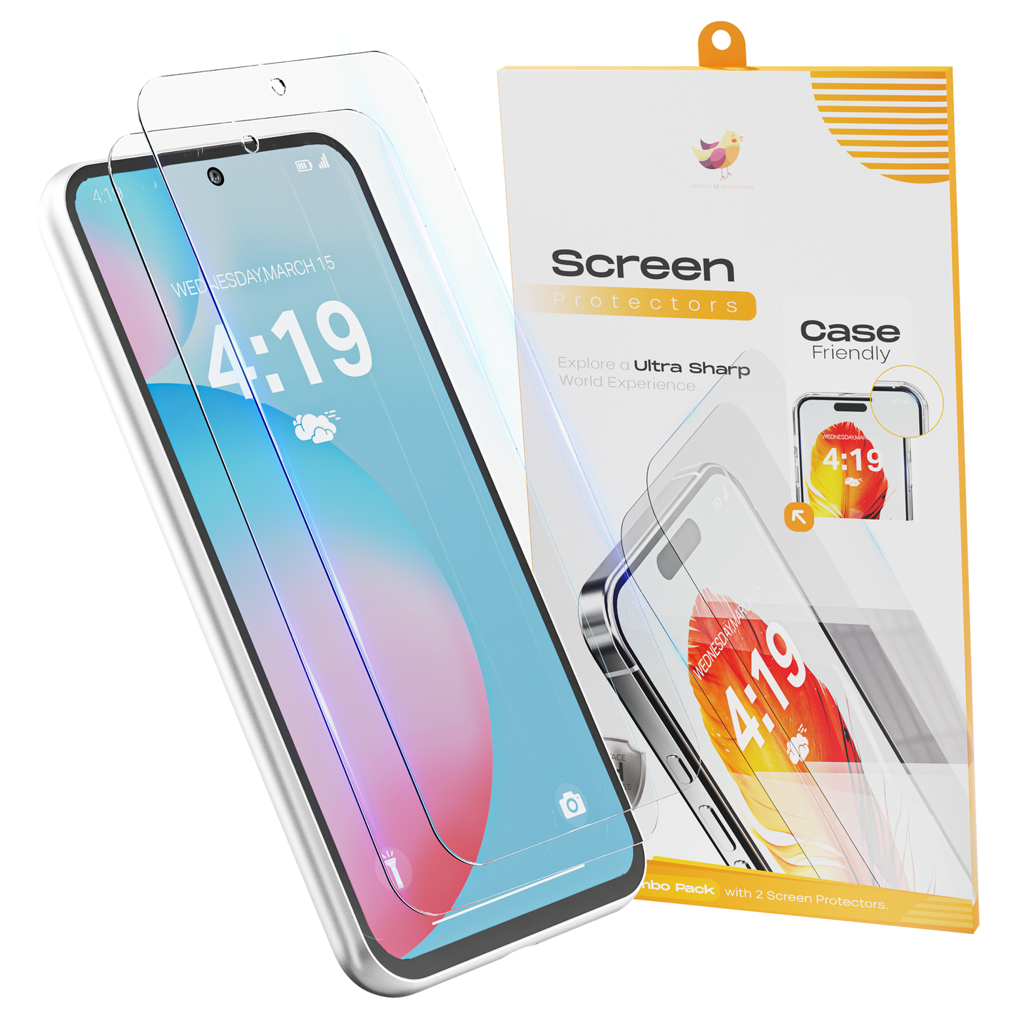 Solutionss4 Screenprotector voor Samsung Galaxy S24 FE  – Case Vriendelijk