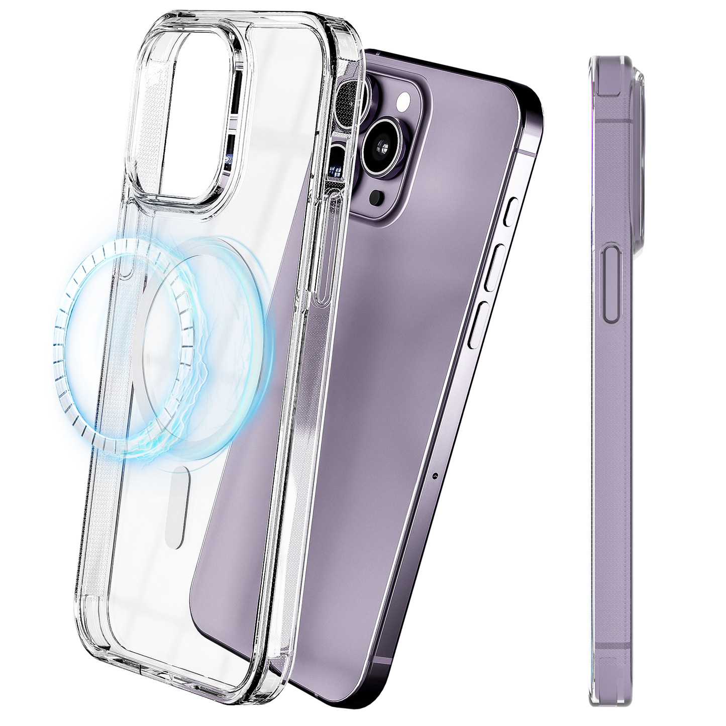 My Case Transparant MagSafe Hoesje voor iPhone 14 Pro Max – Slank, Sterk & MagSafe-Klaar