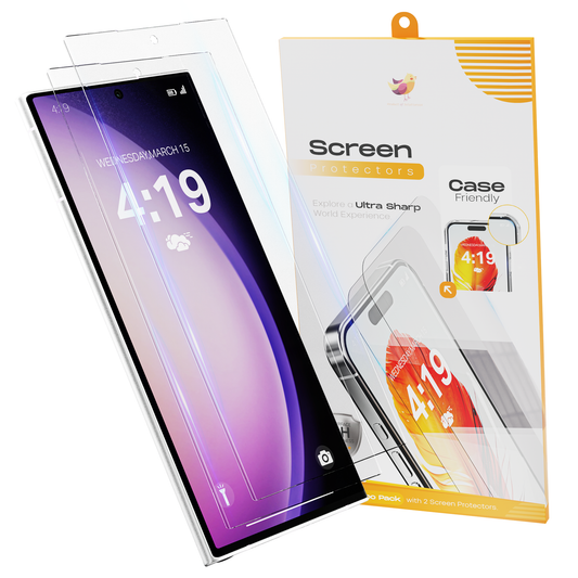 Solutionss4 Screenprotector voor Samsung Galaxy S23 Ultra  – Case Vriendelijk