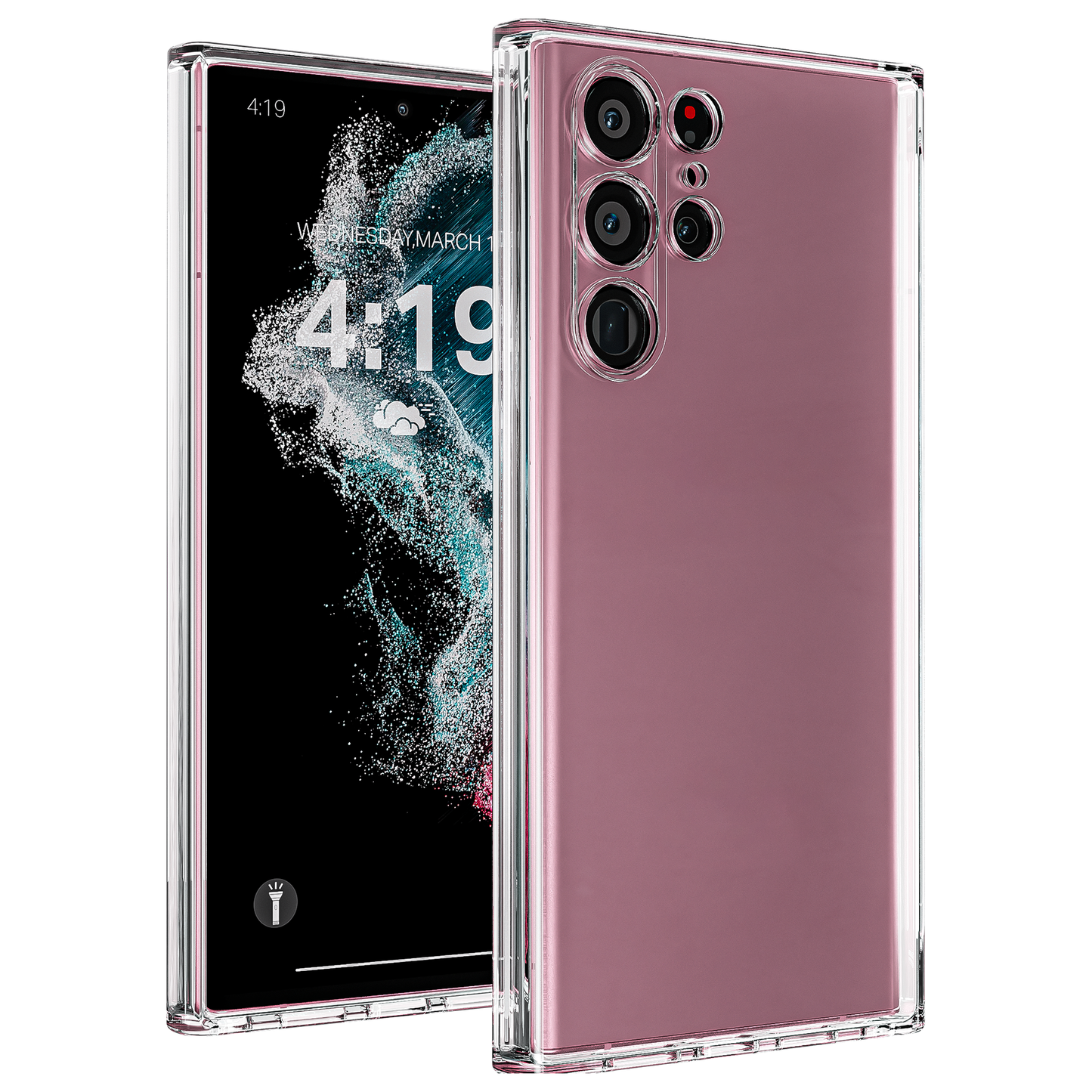 My Case Transparante Hoes voor Samsung Galaxy S22 Ultra – Langdurig Helder