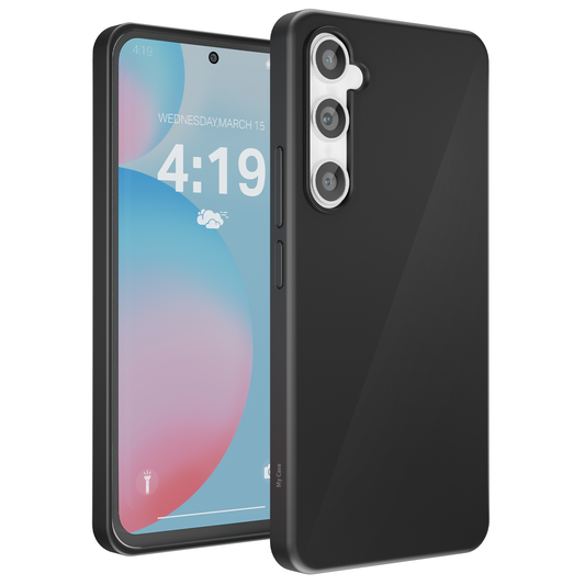 My Case Zwarte Siliconen Hoes voor Samsung Galaxy S24 FE – Slank Maar Beschermend