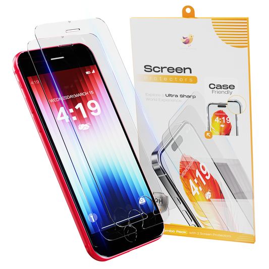 Solutionss4 Screenprotector voor iPhone SE 2022 – Case Vriendelijk
