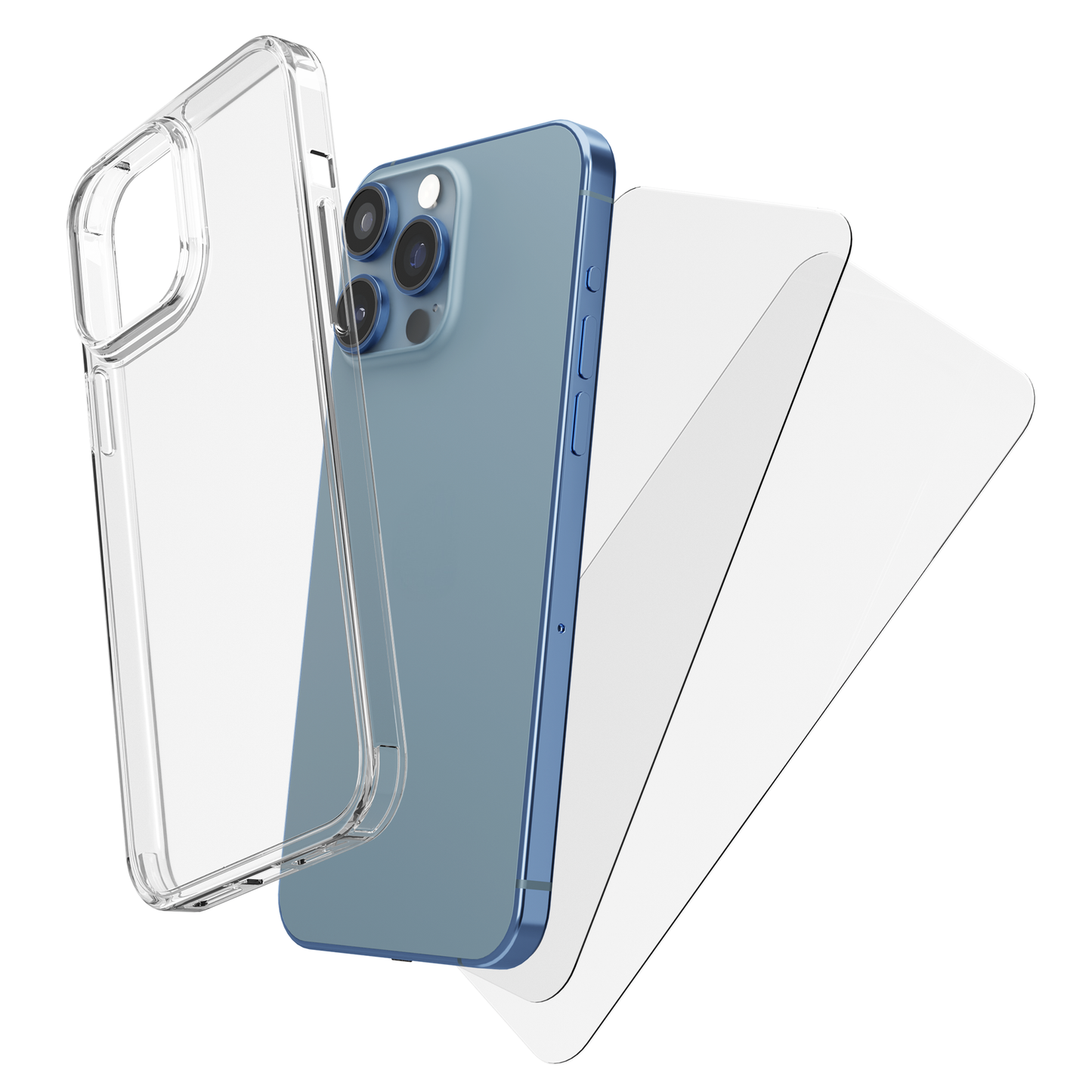 My Case Combo: Transparante Hoes met 2 Screenprotectors voor iPhone 12 Pro Max – Extra Veiligheid