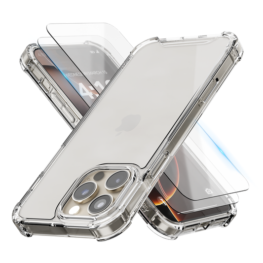 iTech COMBO voor iPhone 16 Pro – Complete 3-in-1 Bescherming