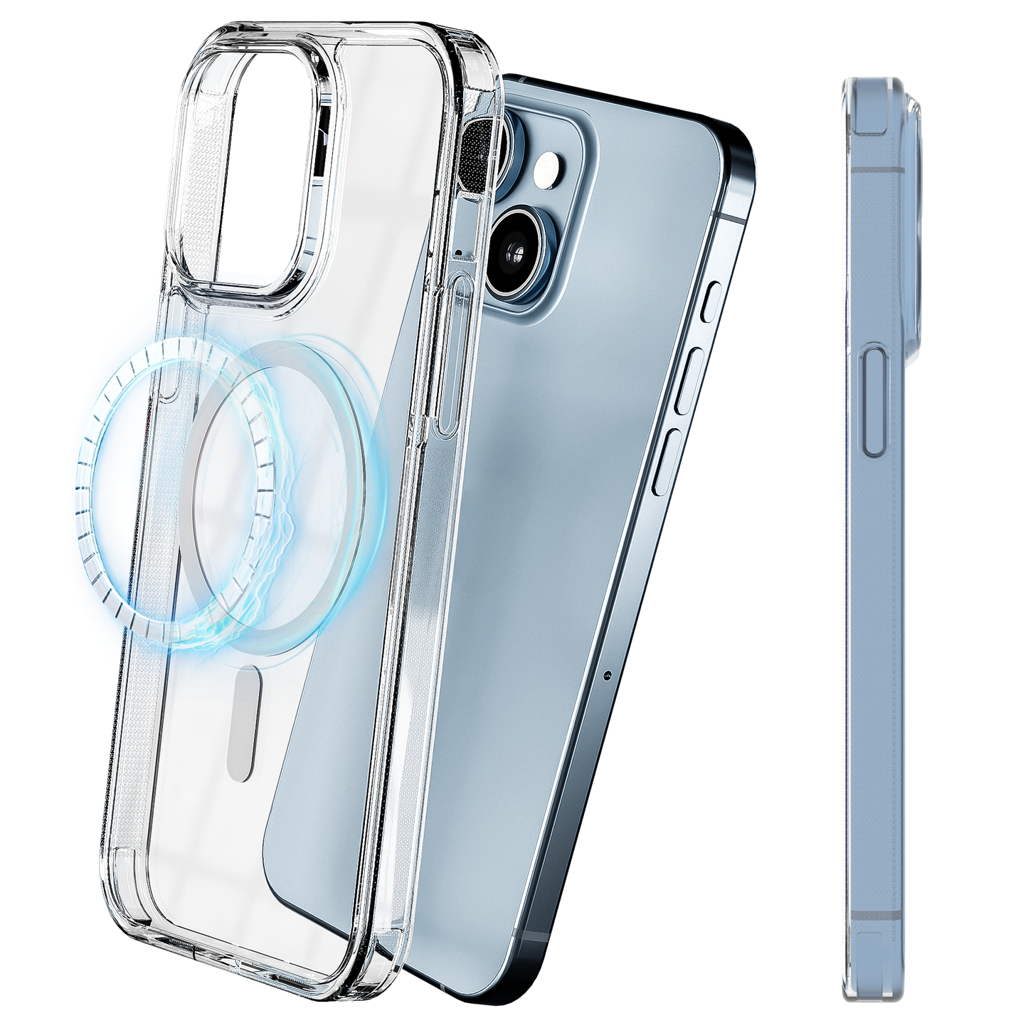 My Case Transparant MagSafe Hoesje voor iPhone 14 – Slank, Sterk & MagSafe-Klaar