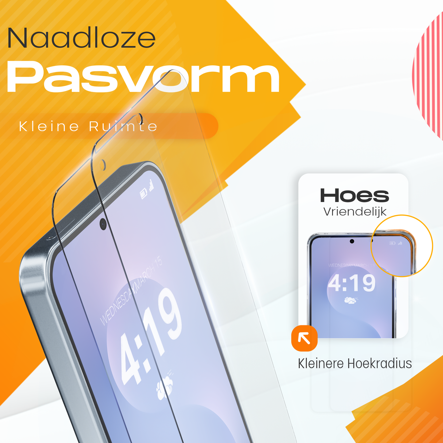 Samsung S25 Edge Screenprotector – 2x Tempered Glass Beschermglas