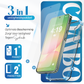 Samsung A56 Hoesje - 2x Screenprotector – Transparante Anti-Shock Case