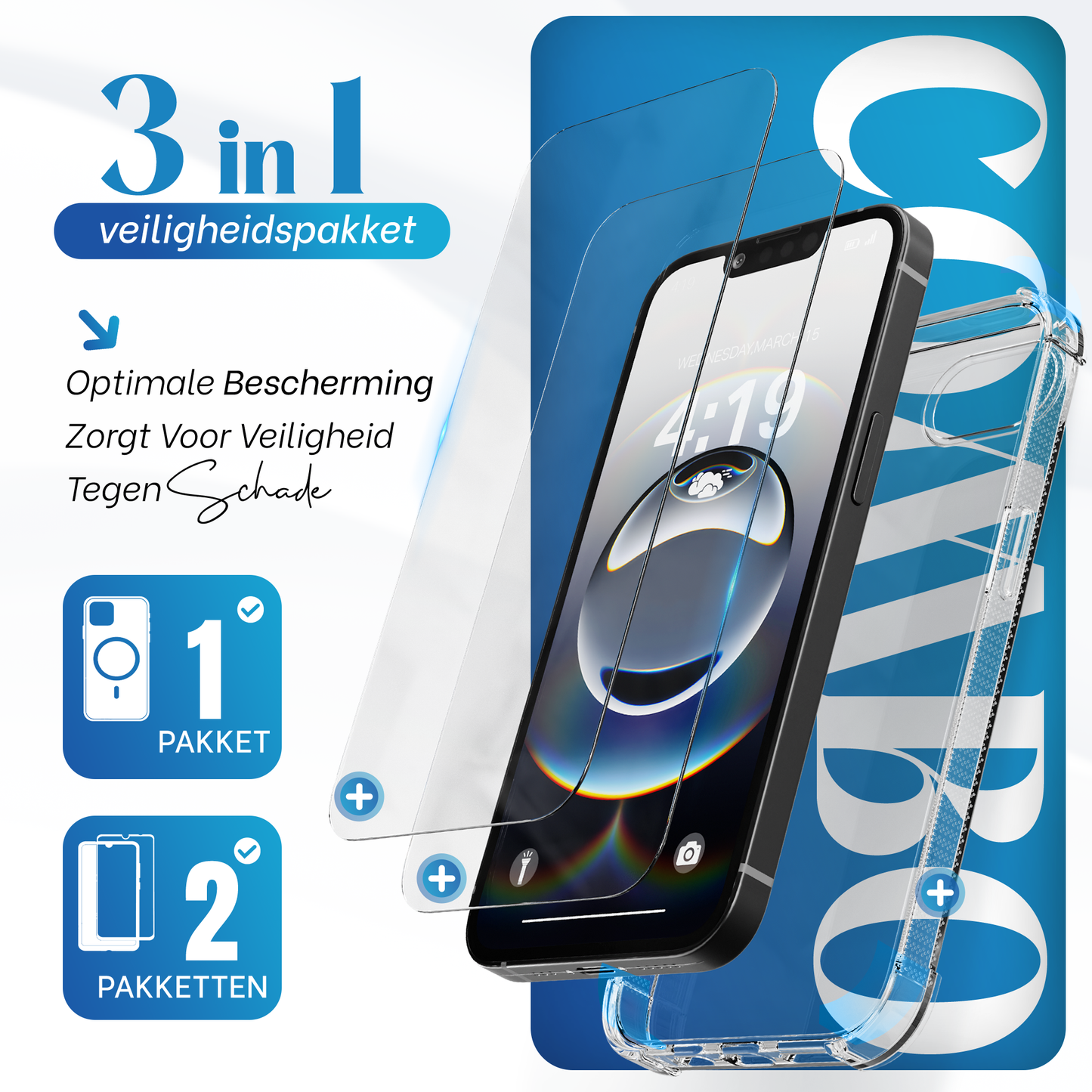 iTech COMBO voor iPhone 16e – Complete 2-in-1 Bescherming