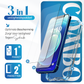 iTech Combo: 2 Screenprotectors & 1 Bumper Hoes voor iPhone 12 Mini  – 3-in-1 Bescherming