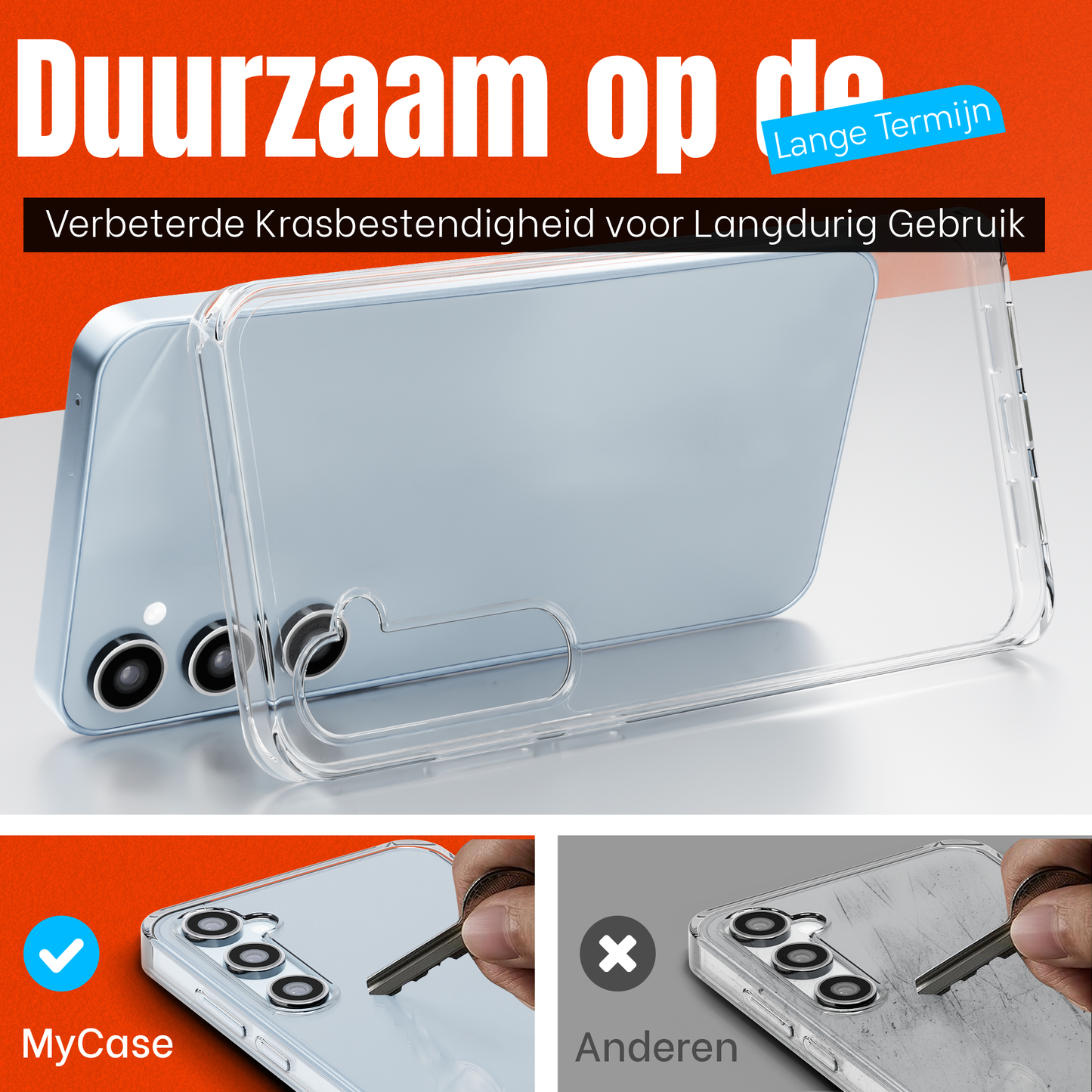My Case Transparante Hoes voor Samsung Galaxy A35 – Langdurig Helder