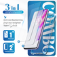 iTech Combo: 2 Screenprotectors & 1 Bumper Hoes voor Samsung Galaxy S21 FE  – 3-in-1 Bescherming
