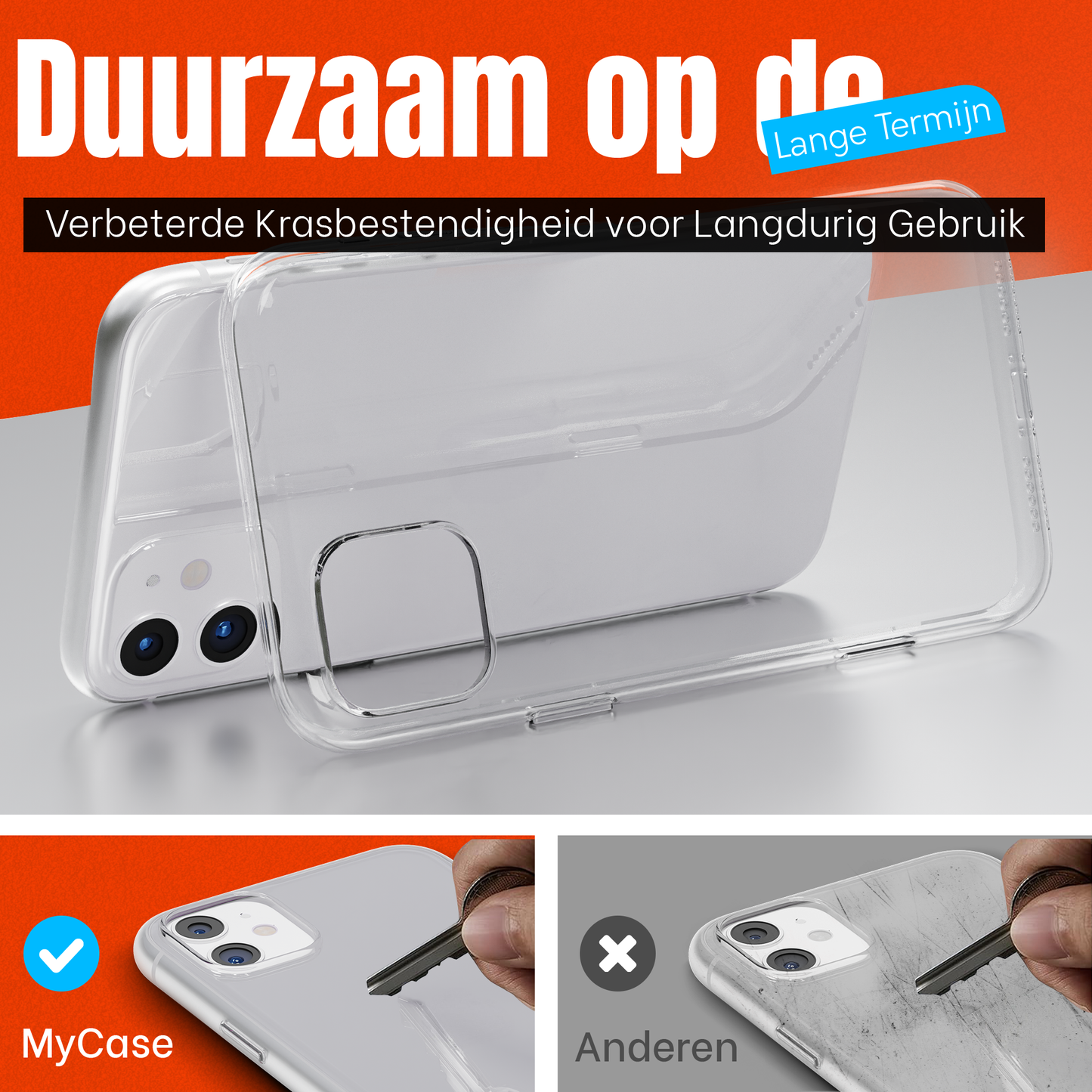 My Case Transparante Hoes voor iPhone 11 – Langdurig Helder