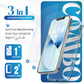 iTech Combo: 2 Screenprotectors & 1 Bumper Hoes voor iPhone 13 Mini – 3-in-1 Bescherming