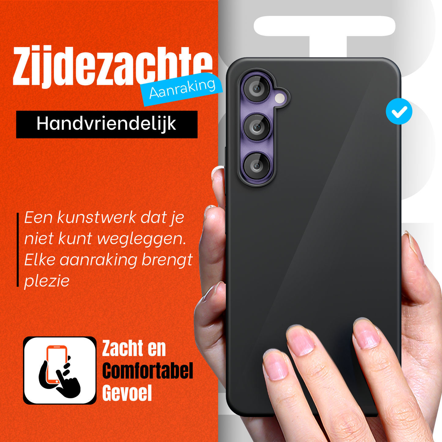 My Case Combo: Zwarte Siliconen Hoes met 2 Screenprotectors voor Samsung Galaxy S23 Plus – Extra Veiligheid