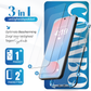 iTech Combo: 2 Screenprotectors & 1 Bumper Hoes voor Samsung Galaxy S24 FE – 3-in-1 Bescherming