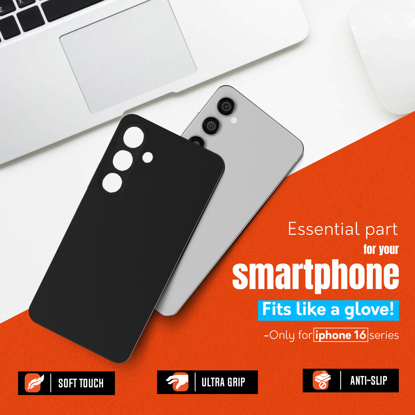 My Case Zwarte Siliconen Hoes voor Samsung Galaxy S24 Plus – Slank Maar Beschermend