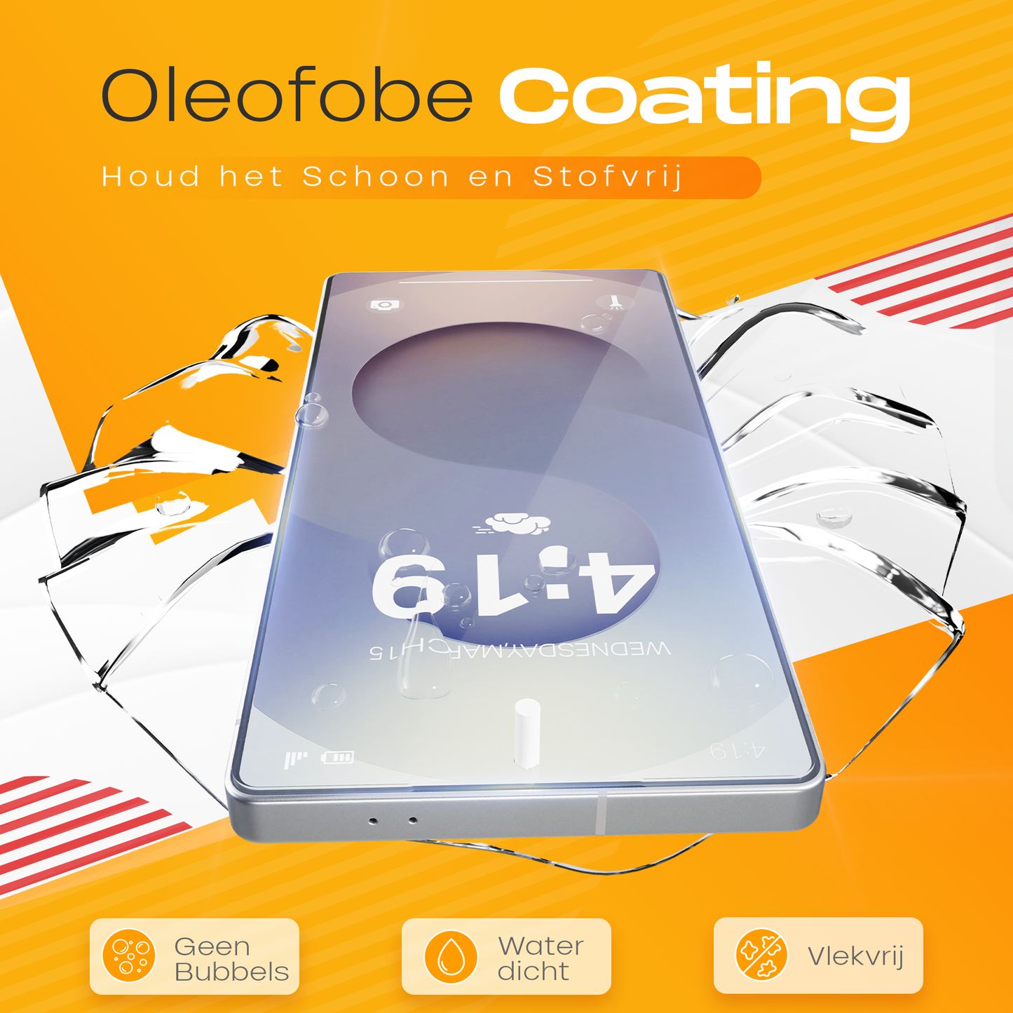 Solutionss4 Screenprotector voor Samsung Galaxy S25 Ultra  – Case Vriendelijk
