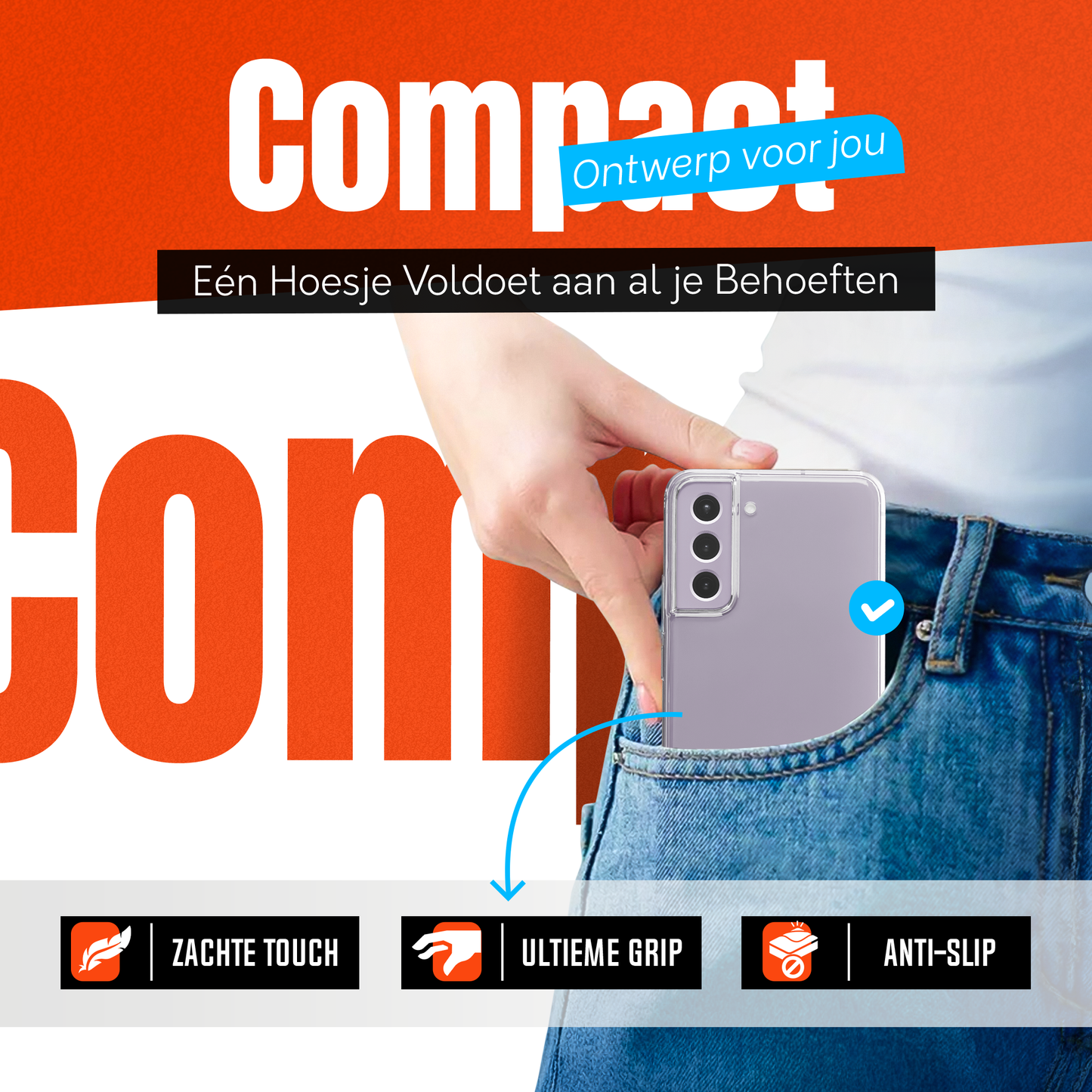 My Case Combo: Transparante Hoes met 2 Screenprotectors voor Samsung Galaxy S21 FE – Extra Veiligheid