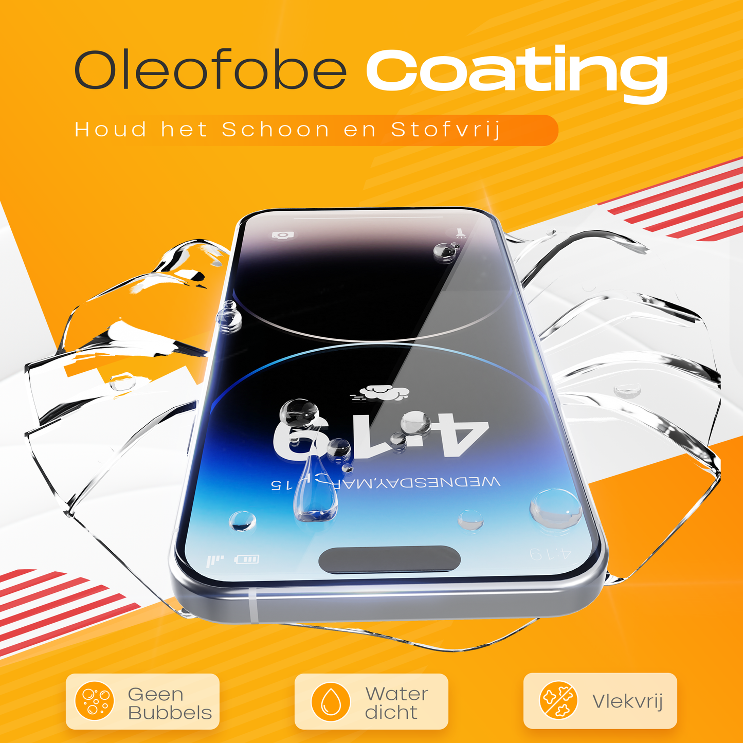 Solutionss4 Screenprotector voor iPhone 14 Pro Max – Case Vriendelijk